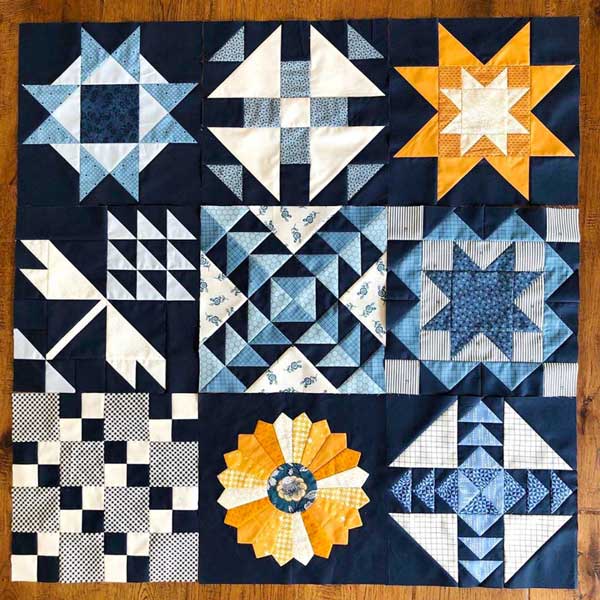 SP Indigo & Orange by Julie Cefalu